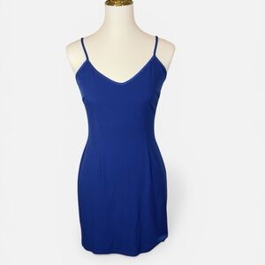 Vintage Cache Cobalt Blue Slip Dress